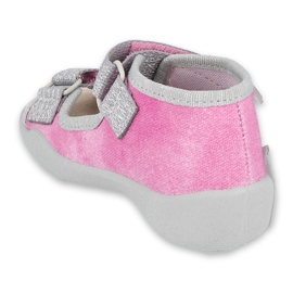 Chaussures enfant Befado 342P034 rose gris 2