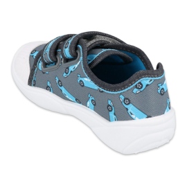 Chaussures enfant Befado 907P132 bleu gris 2