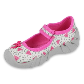 Chaussures enfant Befado 109P216 rose gris 1