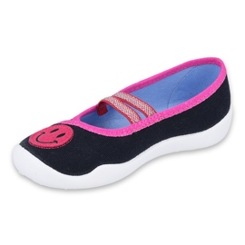 Chaussures enfant Befado 116X292 bleu marine rose 1
