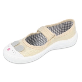 Chaussures enfant Befado 208X047 beige doré 1