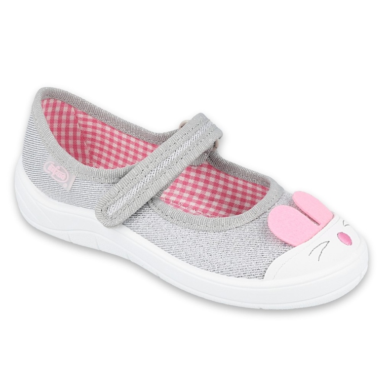Chaussures enfant Befado 208X046 rose gris 1