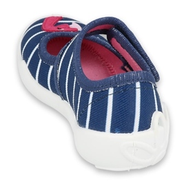 Chaussures enfant Befado 123X067 bleu marine rose 2