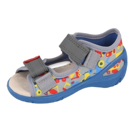 Befado chaussures pour enfants pu 065P162 bleu gris multicolore 2