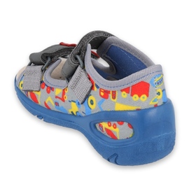 Befado chaussures pour enfants pu 065P162 bleu gris multicolore 1