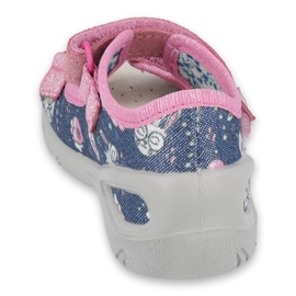 Befado chaussures pour enfants pu 065P151 bleu marin rose 2