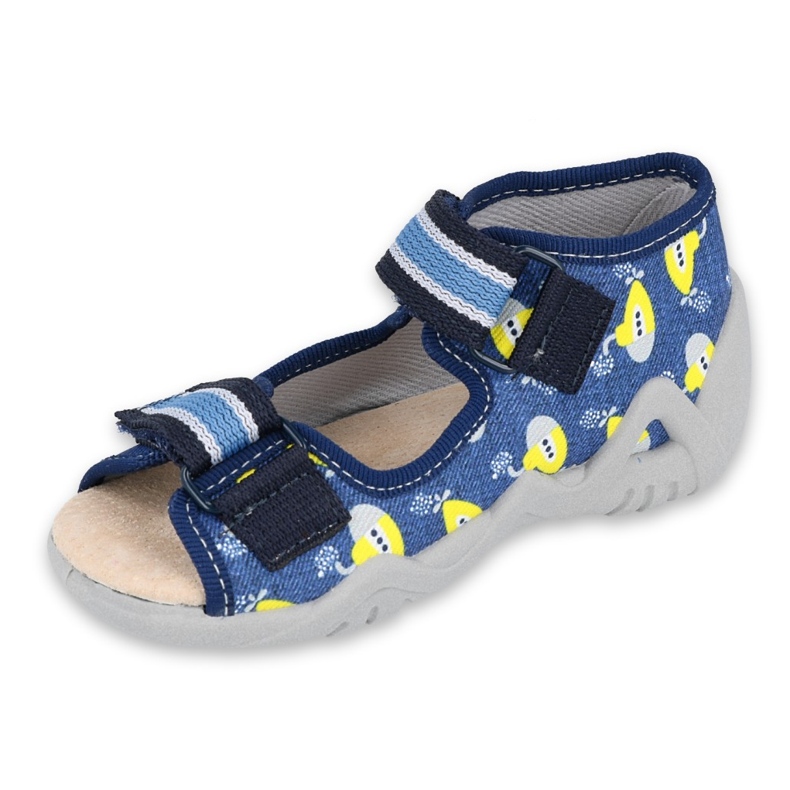 Chaussures enfant Befado jaune 350P020 bleu 1