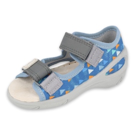 Befado chaussures pour enfants pu 065P158 bleu gris 1 Befado chaussures pour enfants pu 065P158 bleu gris 1