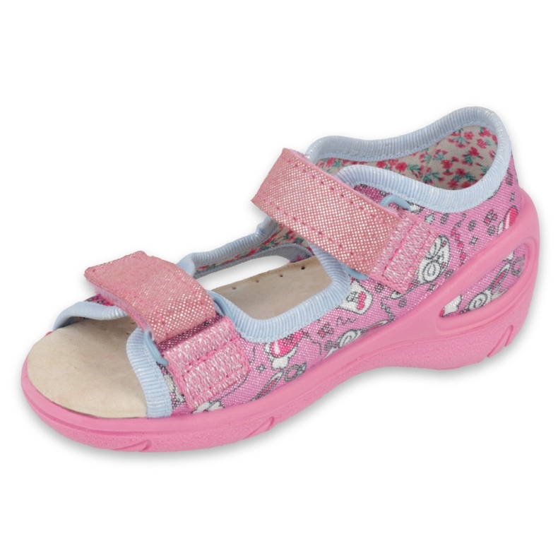 Befado chaussures pour enfants pu 065P147 rose multicolore 2 Befado chaussures pour enfants pu 065P147 rose multicolore 2
