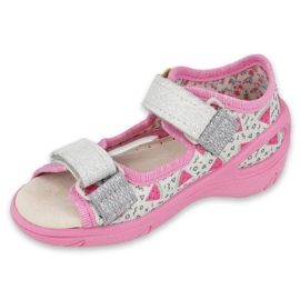 Befado chaussures pour enfants pu 065P148 rose gris multicolore 1 Befado chaussures pour enfants pu 065P148 rose gris multicolore 1