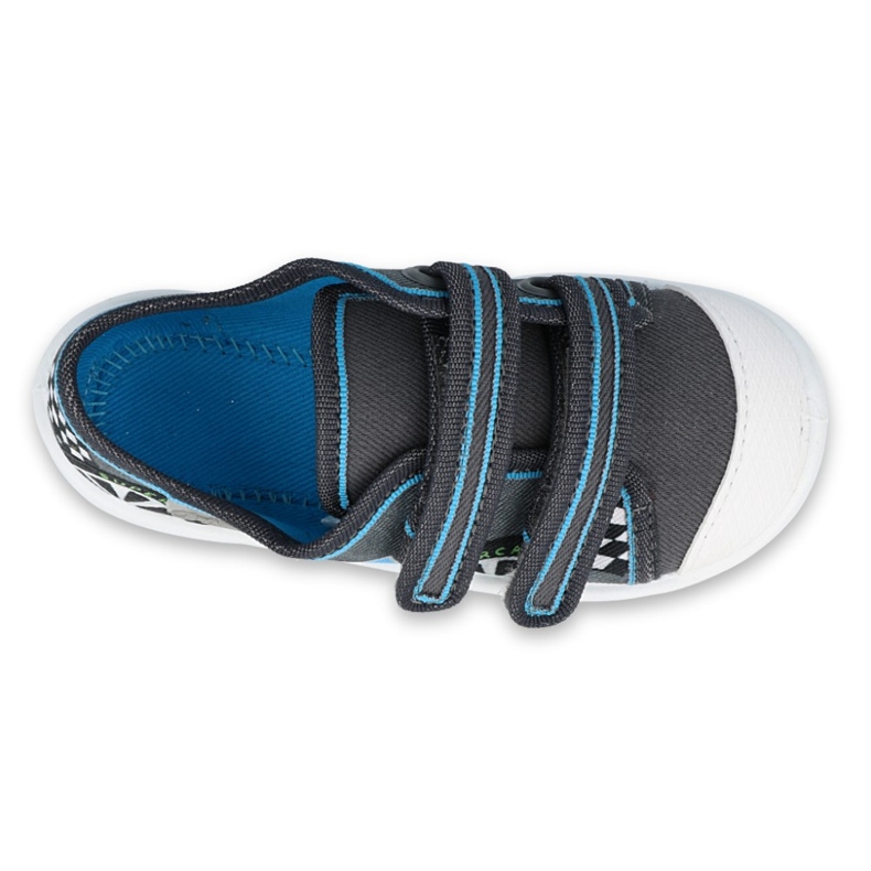 Chaussures enfant Befado 907P113 blanc noir bleu gris 1
