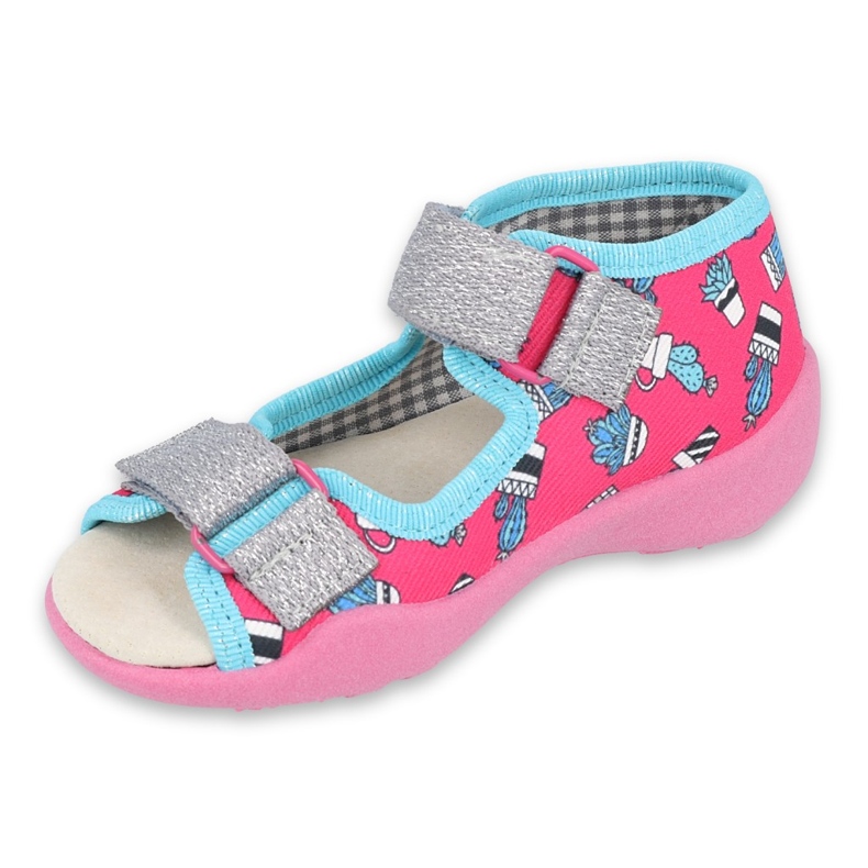 Chaussures enfant Befado jaune 342P026 bleu rose argent 1