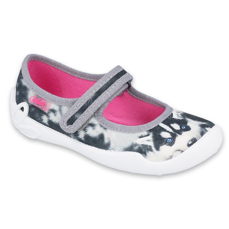 Chaussures pour enfants Befado 114Y440 blanc gris 1