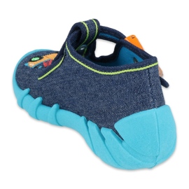 Chaussures pour enfants Befado 110P408 bleu marin bleu vert jaune 2