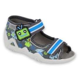 Chaussures enfant Befado 250P098 bleu gris multicolore vert 1