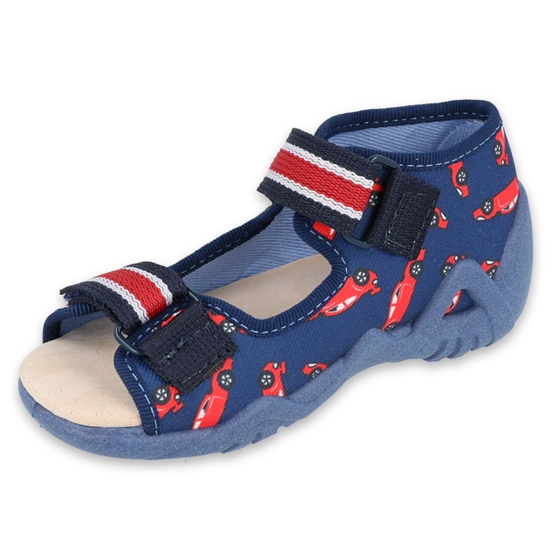 Chaussures enfant Befado jaune 350P018 rouge bleu marin 1