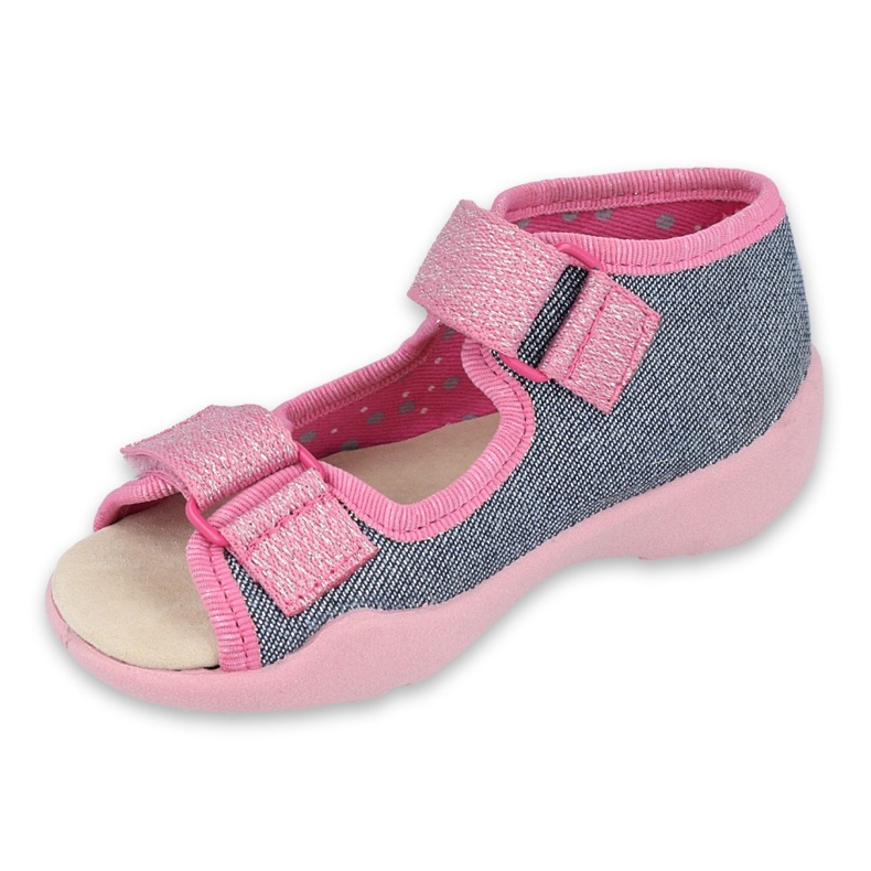 Chaussures enfant Befado jaune 342P017 rose 1