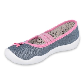 Chaussures enfant Befado 116X286 bleu marine rose gris multicolore 1