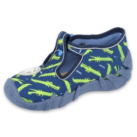 Chaussures enfant Befado 110P410 bleu marine vert 2