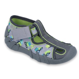 Chaussures enfant Befado 190P094 gris multicolore vert 2