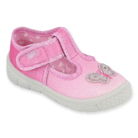 Chaussures enfant Befado 533P005 rose argent 1