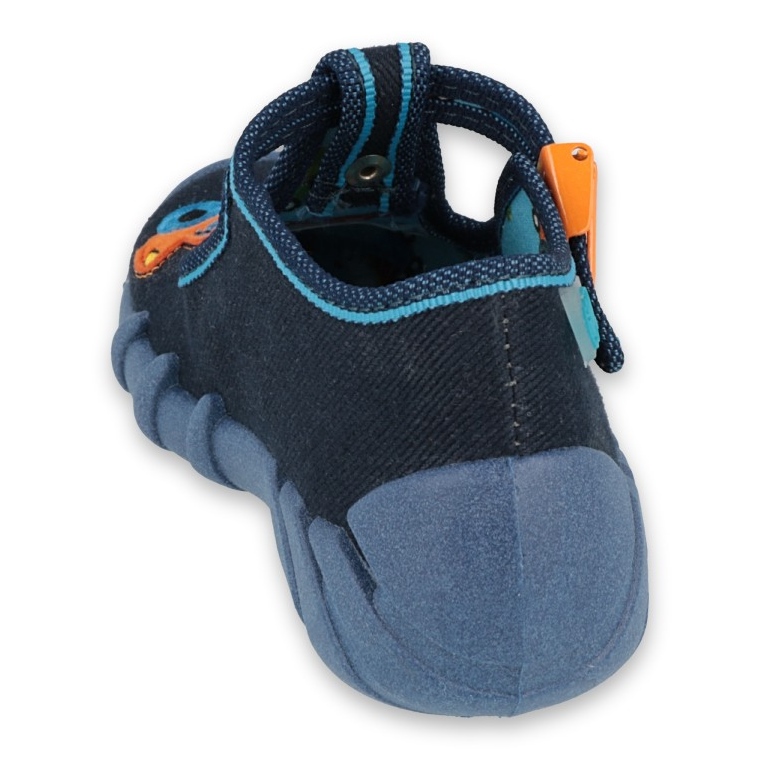 Chaussures enfant Befado 110P389 bleu marin orange 2