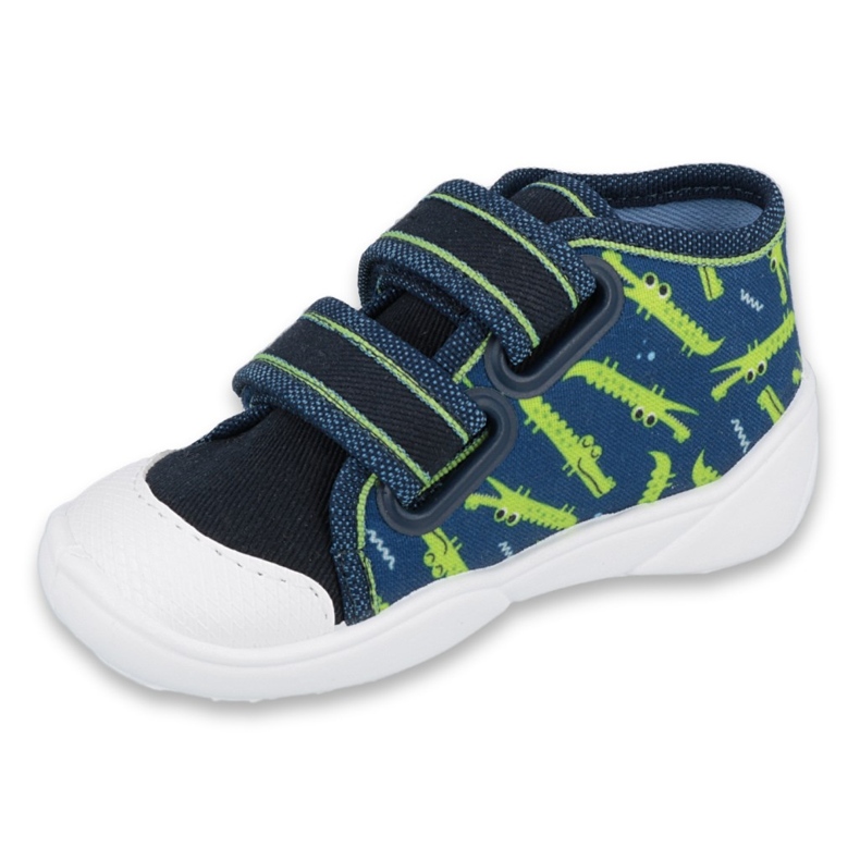 Chaussures enfant Befado 212P069 bleu marine vert 1