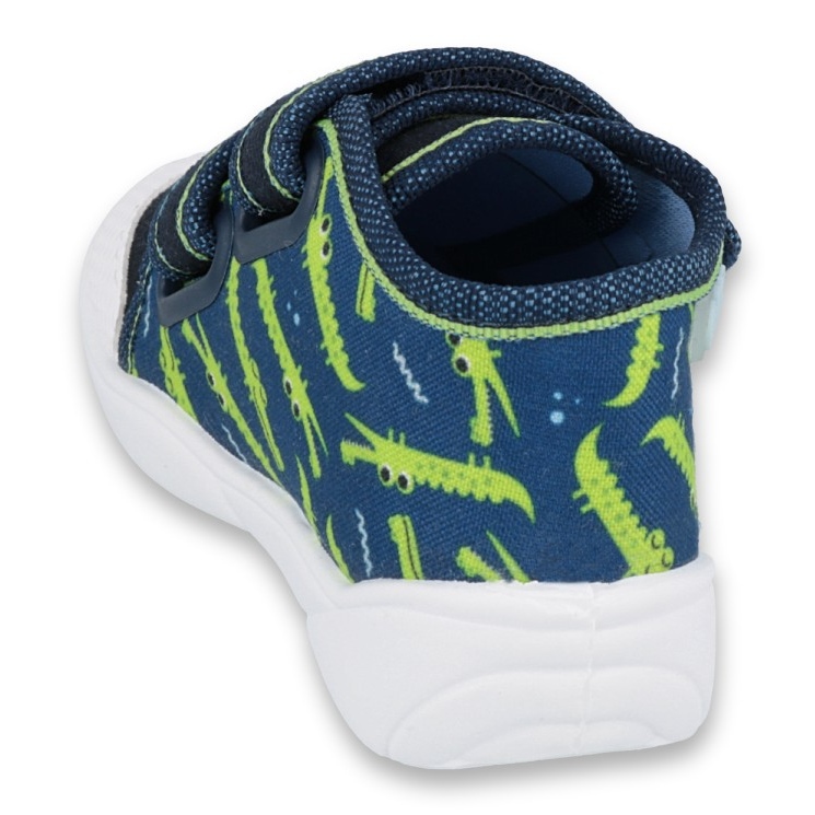 Chaussures enfant Befado 212P069 bleu marine vert 2