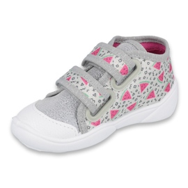 Chaussures enfant Befado orange 212P067 rose argent gris 1