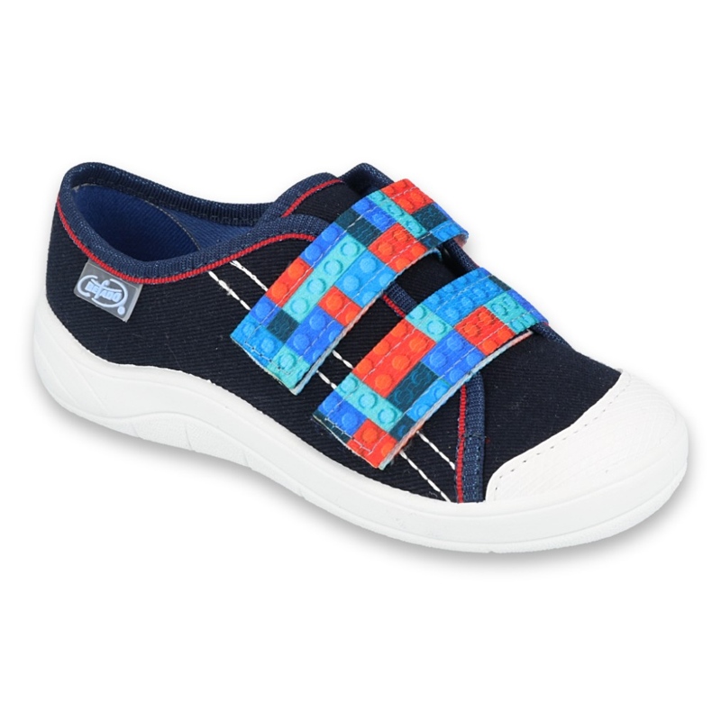 Chaussures enfant Befado 672X071 rouge bleu marine bleu 2