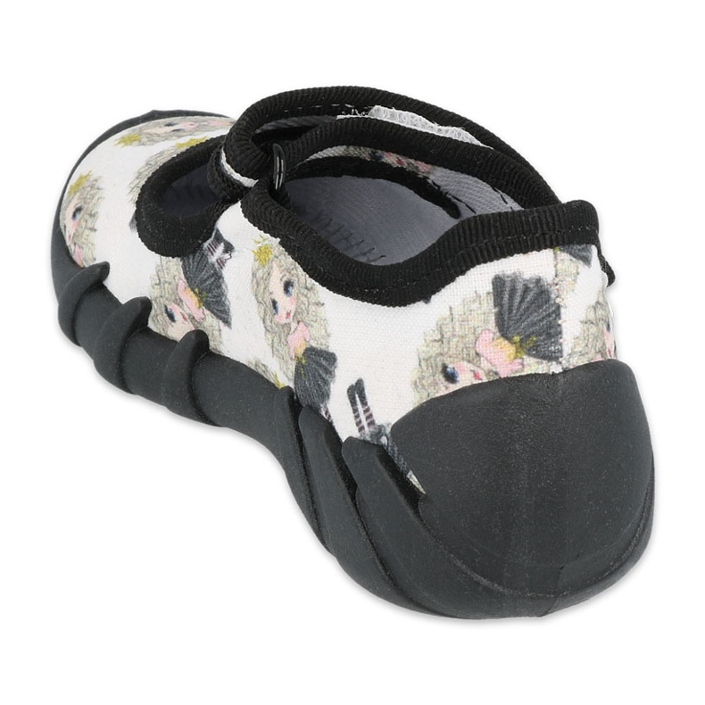 Chaussures de vitesse princesse Befado 109P228 le noir écru 2