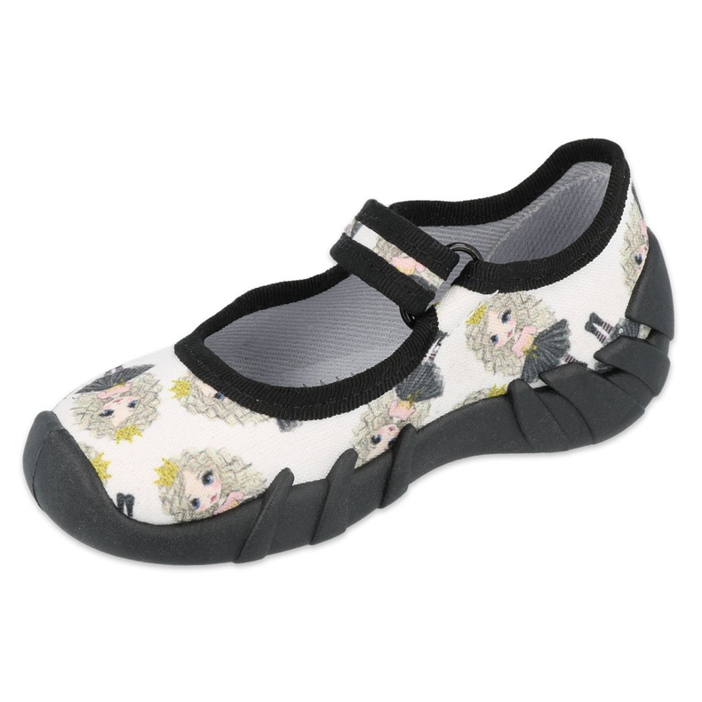 Chaussures de vitesse princesse Befado 109P228 noir écru 1
