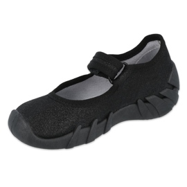 Chaussures de vitesse noires pour enfants Befado 109P227 le noir argent 1
