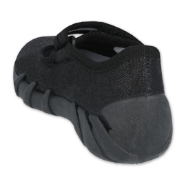 Chaussures de vitesse noires pour enfants Befado 109P227 le noir argent 2