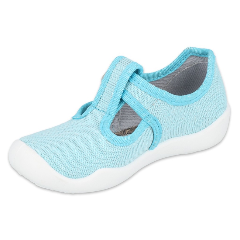 Befado chaussures enfants blanka turquoise 115X004 bleu argent 1