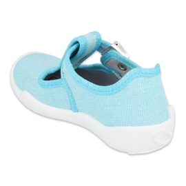 Befado chaussures enfants blanka turquoise 115X004 bleu argent 2
