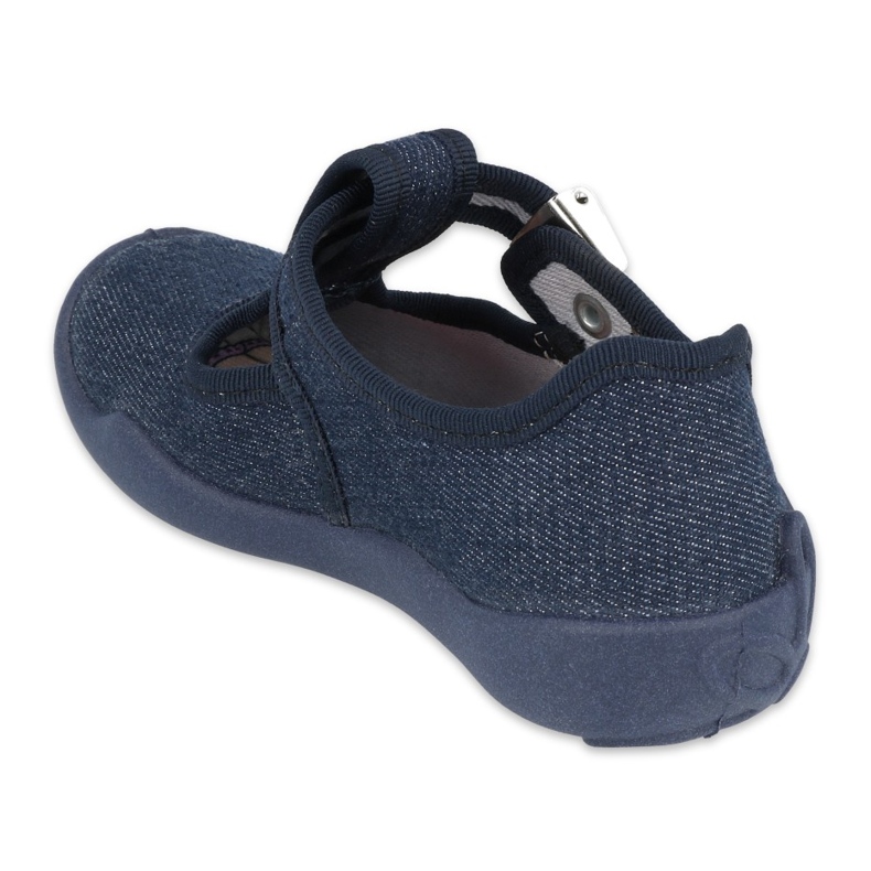 Befado chaussures enfants blanka bleu marine 115X005 argent 2