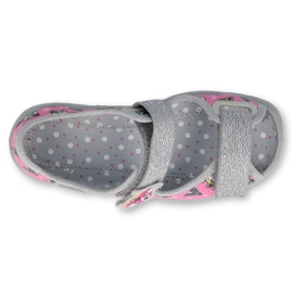 Chaussures enfant Befado 969X162 rose argent 2