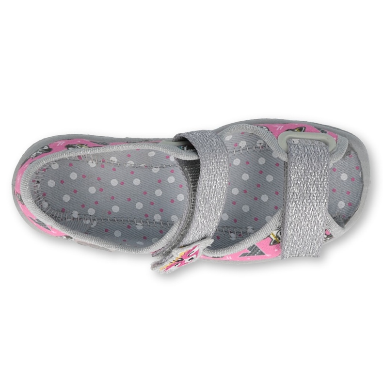 Chaussures enfant Befado 969X162 rose argent 2