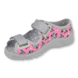 Chaussures enfant Befado 969X162 rose argent 1