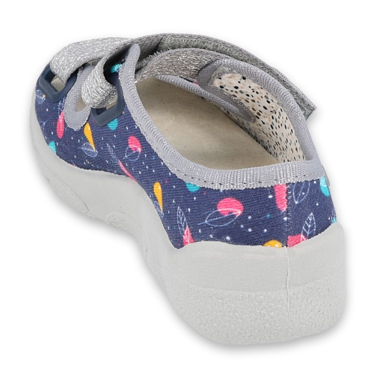 Chaussures enfant Befado 869X144 bleu marin rose gris 2