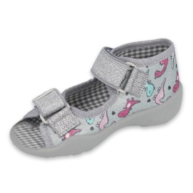 Chaussures pour enfants Befado 242P105 rose argent 1