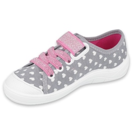 Chaussures enfant Befado 251X159 rose gris 1 Chaussures enfant Befado 251X159 rose gris 1