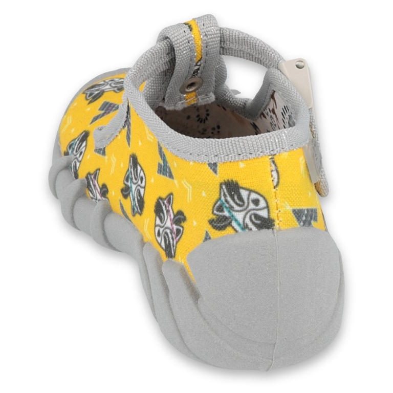 Chaussures pour enfants Befado 110P393 gris jaune 2 Chaussures pour enfants Befado 110P393 gris jaune 2