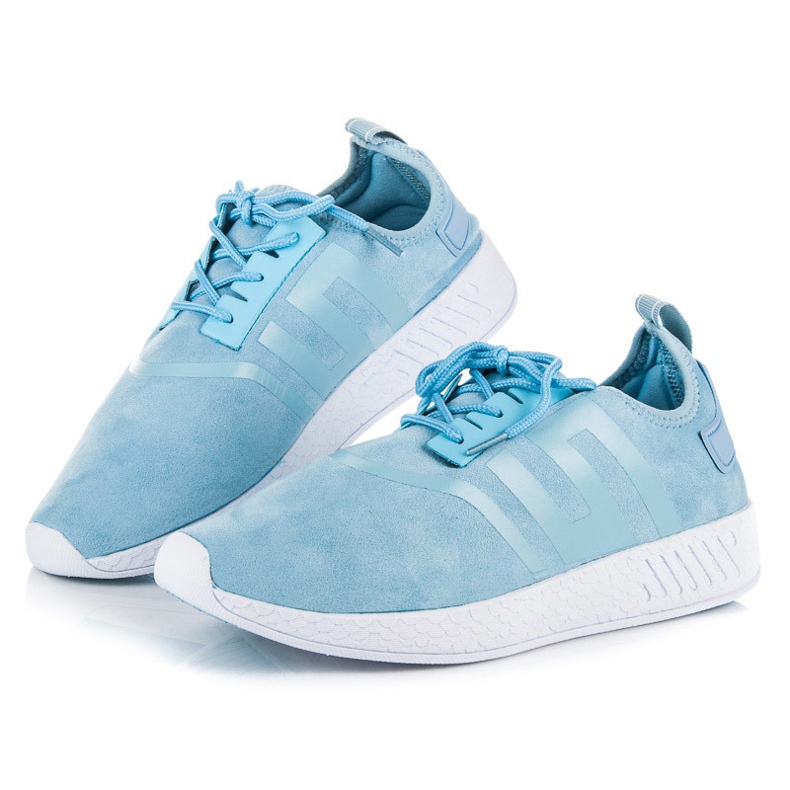 Vices Chaussures de sport en daim bleu 1
