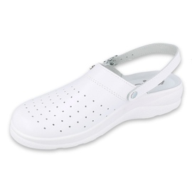 Dr.Torto Befado Men's White Slippers 157M102 blanche 1