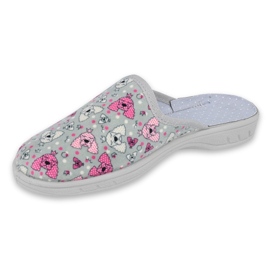 Chaussures enfants colorées Befado 707Y411 rose gris 1
