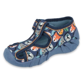 Chaussures enfant Befado 190P101 bleu marine bleu multicolore vert 1