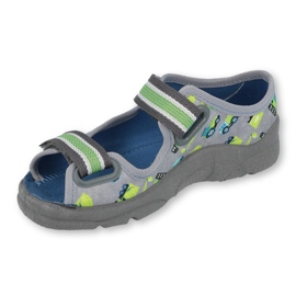 Chaussures enfant Befado 969X155 gris vert 1