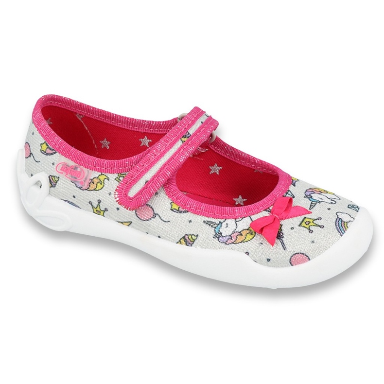 Chaussures enfant Befado 114X392 rose argent gris 2 Chaussures enfant Befado 114X392 rose argent gris 2